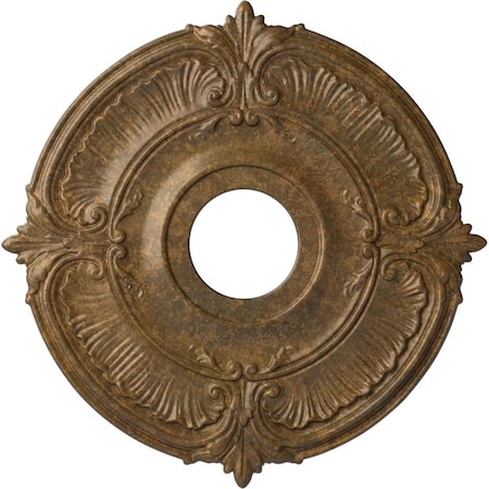 Attica Ceiling Medallion (Fits Canopies up to 5"), Hand-Painted Rubbed Bronze, 18"OD x 4"ID x 5/8"P